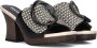 Noa Harmon Slippers Slides Dames 9660 Zwart wit - Thumbnail 1