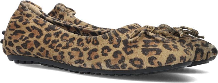 Notre-v Luipaardprint Suède Ballerina's Multicolor Dames
