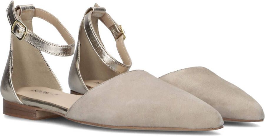 Notre-V Vk2163 Ballerina's Ballarina Schoenen Instappers Dames Beige