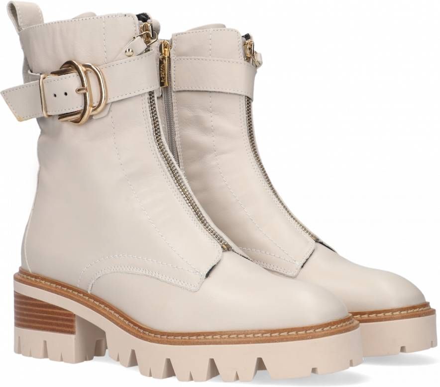 Notre-V Witte Notre V Enkelboots An143 - Schoenen.nl