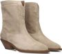 Notre-V 08-483 Cowboylaarzen Western Laarzen Dames Beige - Thumbnail 1