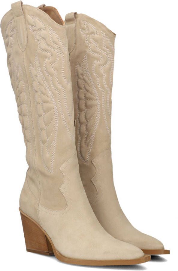 Notre V Aq297 1 Cowboylaarzen Western Laarzen Dames Beige Schoenen