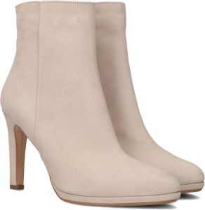 Notre-V 26533 Enkellaarsjes Enkelboots met rits Dames Beige