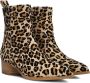 Notre-V 3231 Enkellaarsjes Enkelboots met rits Dames Beige - Thumbnail 1