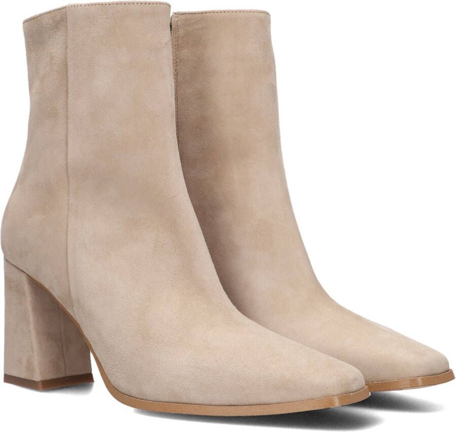 Notre-V 48236 Enkellaarsjes Enkelboots met rits Dames Beige