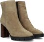 Notre-V Notre V 50183 Enkellaarsjes Enkelboots met rits Dames Beige - Thumbnail 1