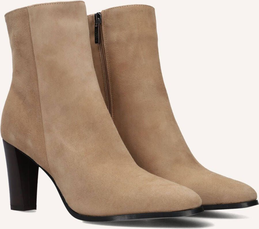 Notre-V 97436 Enkellaarsjes Enkelboots met rits Dames Beige
