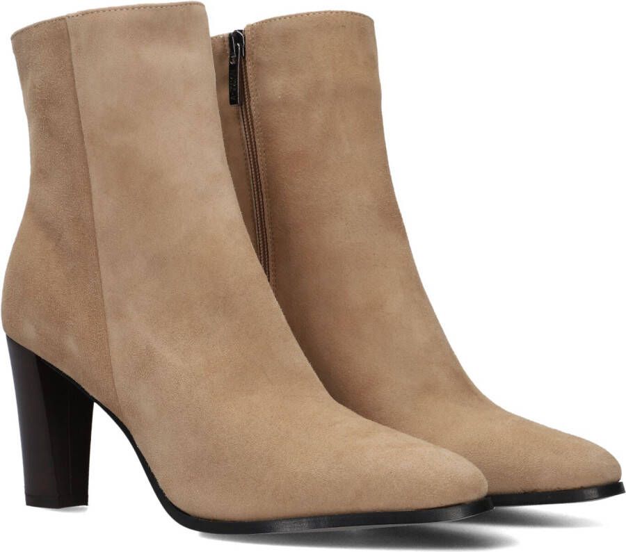 Notre-V 97436 Enkellaarsjes Enkelboots met rits Dames Beige
