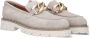 Notre-v Beige Suède Loafers met Kettingdetail Beige Dames - Thumbnail 1