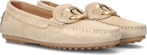 Bruin Tinten 1203 Mocassins Instappers Dames Beige