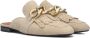 Notre-v Beige Suède Fringe Muiltjes Beige Dames - Thumbnail 1