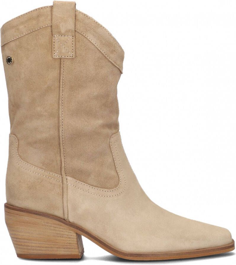 Notre-V Notre V Al331 Cowboylaarzen Western Laarzen Dames Beige - Schoenen .nl