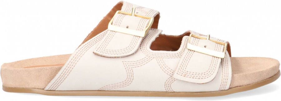 Notre-v Elegante Beige Sandaal met Stiksels Beige Dames - Foto 2
