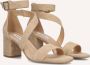 Notre-v Elegante beige sandalen met blokhak - Thumbnail 1