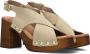 Bruin Tinten 8513 Sandalen Dames Beige - Thumbnail 1