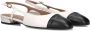Notre-v Beige leren slingbacks voor dames White Dames - Thumbnail 1