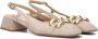 Notre-V 4460 Slingbacks Dames Beige - Thumbnail 1