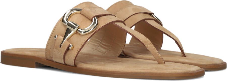 Bruin Tinten 22680 Teenslippers Zomer slippers Dames Beige