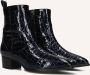 Notre-V 63231 Enkellaarsjes Enkelboots met rits Dames Blauw - Thumbnail 1
