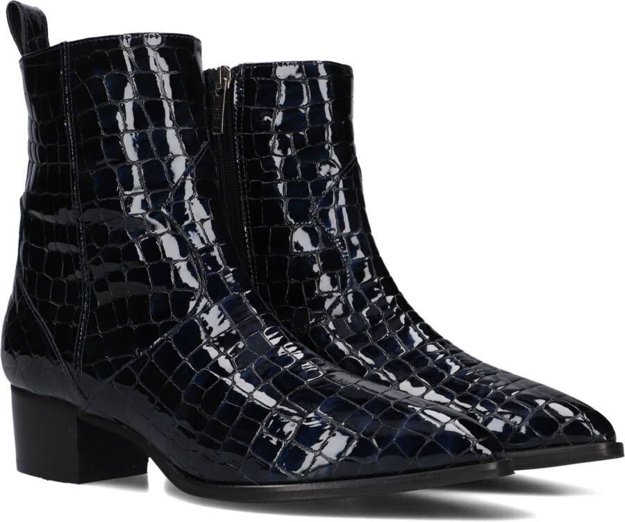 Notre-V 63231 Enkellaarsjes Enkelboots met rits Dames Blauw