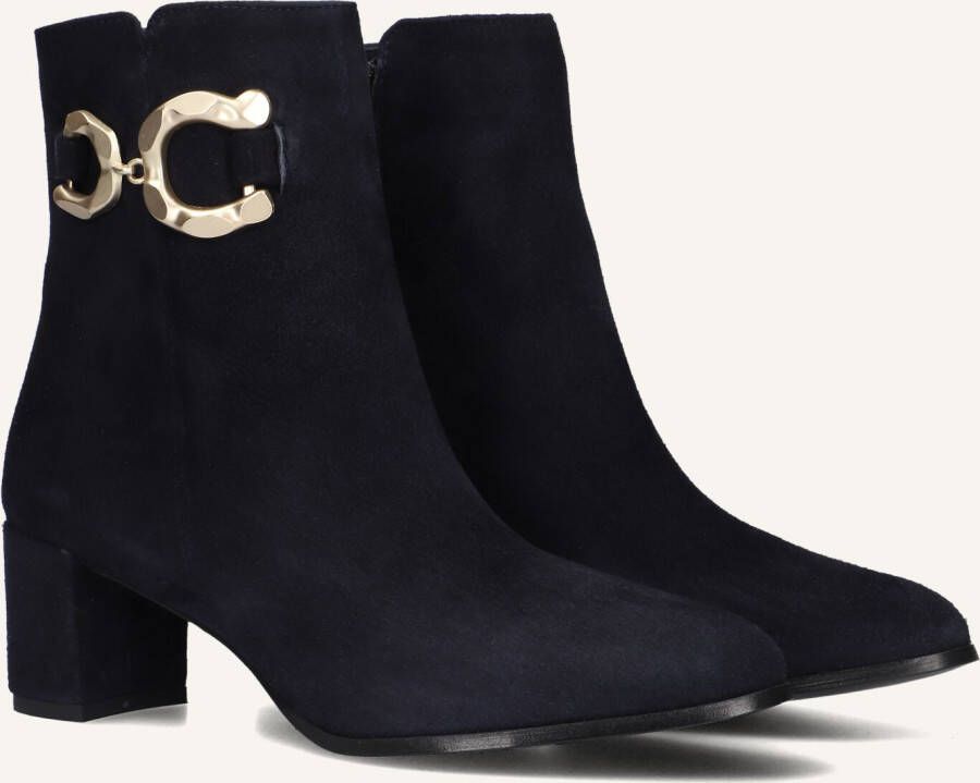 Notre-V 8558 Enkellaarsjes Enkelboots met rits Dames Blauw
