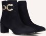 Notre-V 8558 Enkellaarsjes Enkelboots met rits Dames Blauw - Thumbnail 1