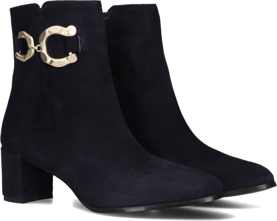 Notre-V 8558 Enkellaarsjes Enkelboots met rits Dames Blauw