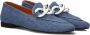 Notre-V 4605 Loafers Instappers Dames Blauw - Thumbnail 1