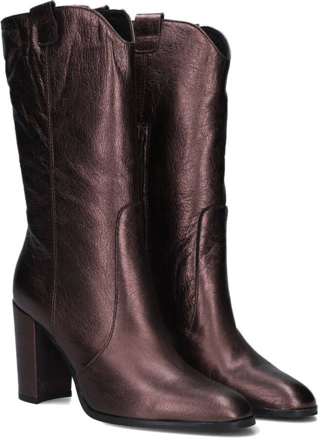 Notre-V Ar142 Enkellaarsjes Enkelboots met rits Dames Brons