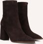 Notre-V 46936 Enkellaarsjes Enkelboots met rits Dames Bruin - Thumbnail 1