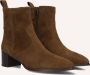 Notre-V 63231 Enkellaarsjes Enkelboots met rits Dames Bruin - Thumbnail 1