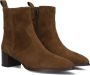 Notre-V 63231 Enkellaarsjes Enkelboots met rits Dames Bruin - Thumbnail 1