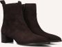 Notre-V 63231 Enkellaarsjes Enkelboots met rits Dames Bruin - Thumbnail 1