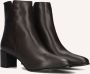 Notre-V 8560 Enkellaarsjes Enkelboots met rits Dames Bruin - Thumbnail 1