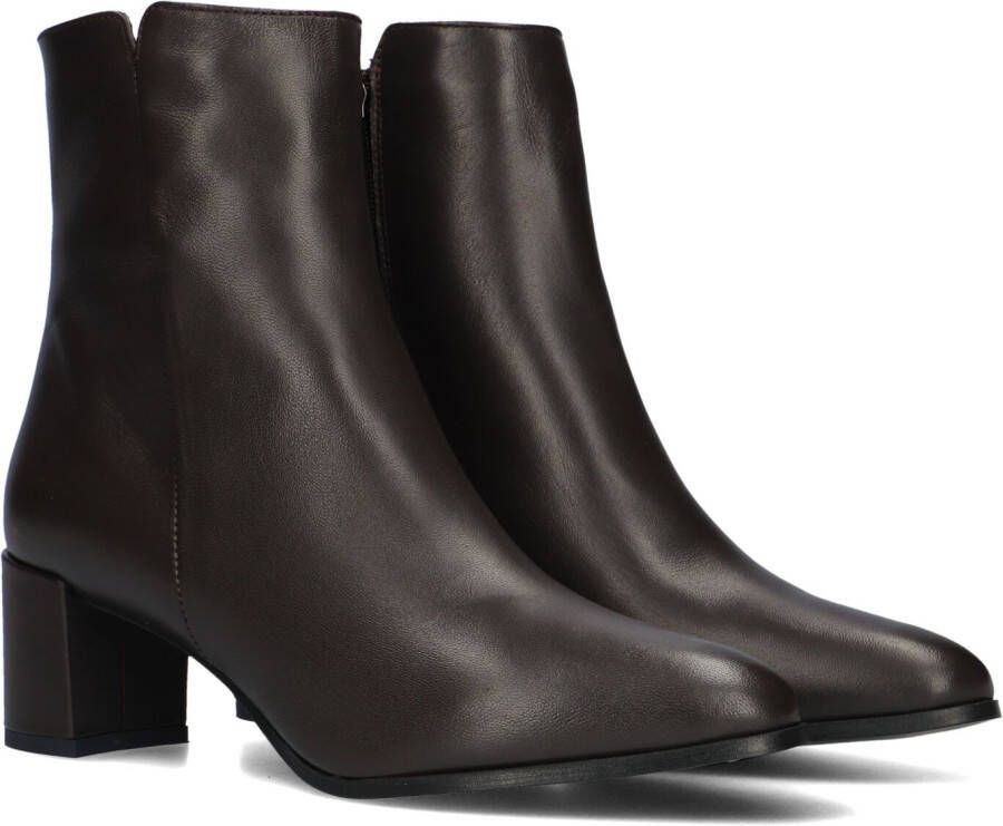 Notre-V 8560 Enkellaarsjes Enkelboots met rits Dames Bruin