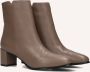 Notre-V 8560 Enkellaarsjes Enkelboots met rits Dames Taupe - Thumbnail 1