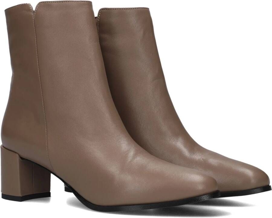 Notre-V 8560 Enkellaarsjes Enkelboots met rits Dames Taupe