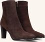 Notre-V 97436 Enkellaarsjes Enkelboots met rits Dames Bruin - Thumbnail 1
