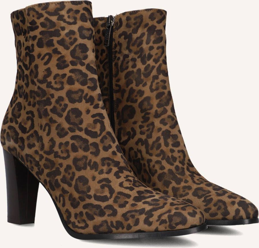 Notre-V 97436 Enkellaarsjes Enkelboots met rits Dames Bruin