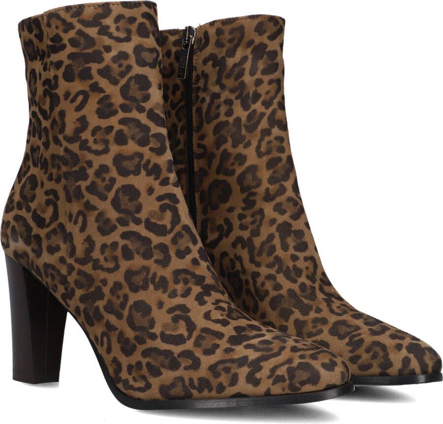 Notre-V 97436 Enkellaarsjes Enkelboots met rits Dames Bruin