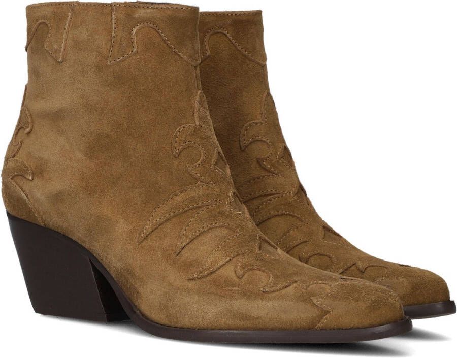 Notre-V Ar196 Enkellaarsjes Enkelboots met rits Dames Bruin