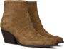 Notre-V Ar196 Enkellaarsjes Enkelboots met rits Dames Bruin - Thumbnail 1