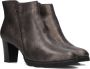 Notre-V Patricia-01 Enkellaarsjes Enkelboots met rits Dames Bruin - Thumbnail 1