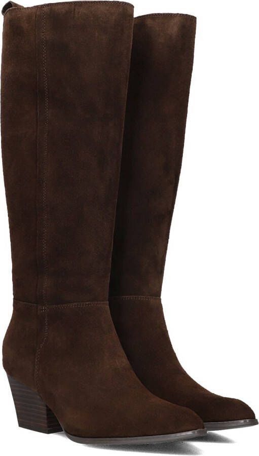 Notre-v Bruine leren laarzen voor herfst winter