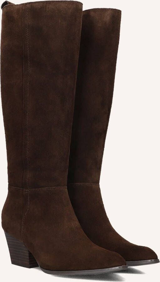 Notre-v Bruine leren laarzen voor herfst winter