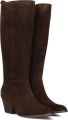 Notre-v Bruine leren laarzen voor herfst winter - Bruin