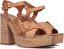 Bruin Tinten 618009 Sandalen Dames Bruin - Thumbnail 1