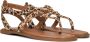 Bruin Tinten 981021 Sandalen Dames Bruin - Thumbnail 1