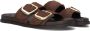 Notre-V 227066 Slippers Dames Bruin - Thumbnail 1