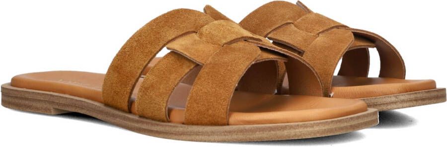 Notre-v Bruine Slippers met Vierkante Neus